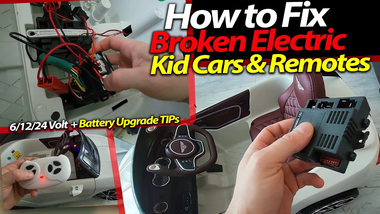 Fix, Repair, Upgrade Electric Ride-On Kids Cars. Replacing the Controller Board to get remote Workin