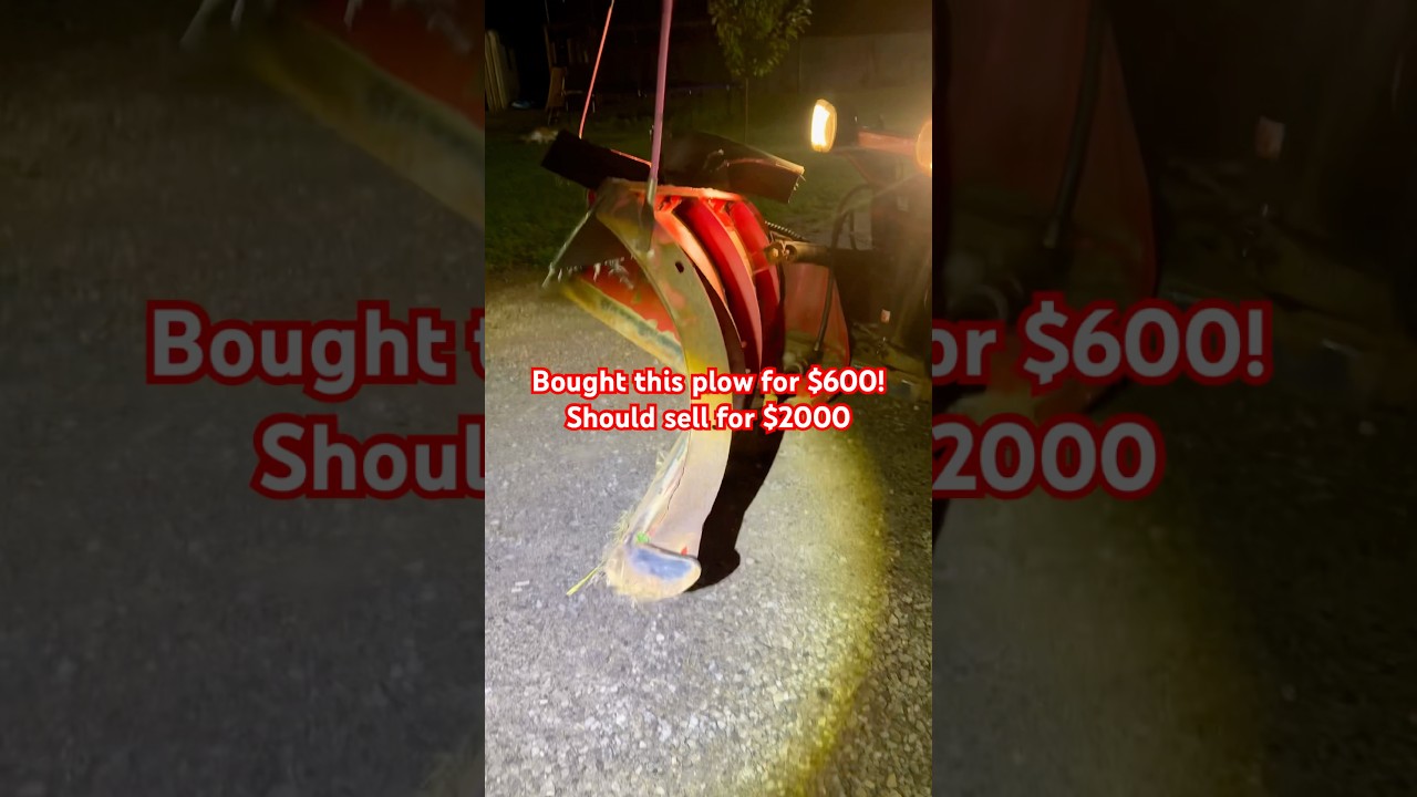 Would you flip a plow to make $1400? #snowplow #plow #boss #dxt #plowing #flipping #snow #snowing