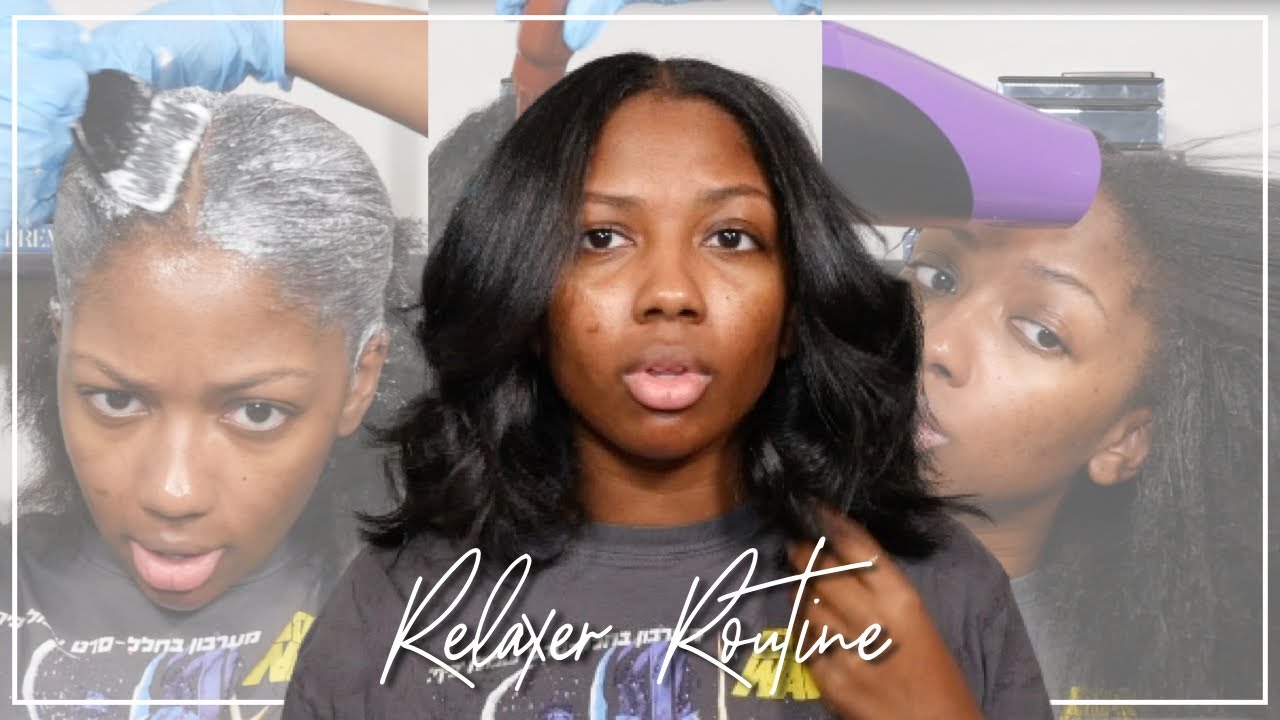My Relaxer Day | 4 Month Touch Up + Color Rinse + Trimming Ends & Styling | Niara Alexis