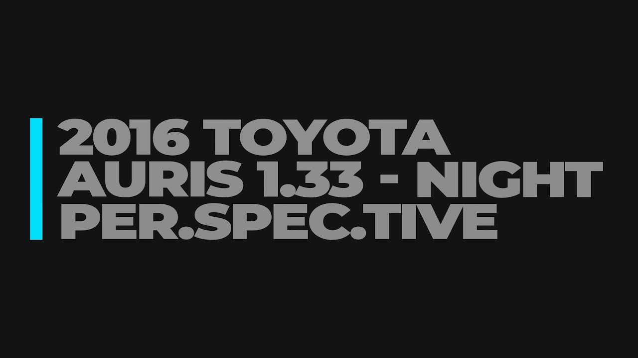 2016 Toyota Auris 1.33 Life | POV Night Drive ( Dolapdere - Başakşehir ) / #4