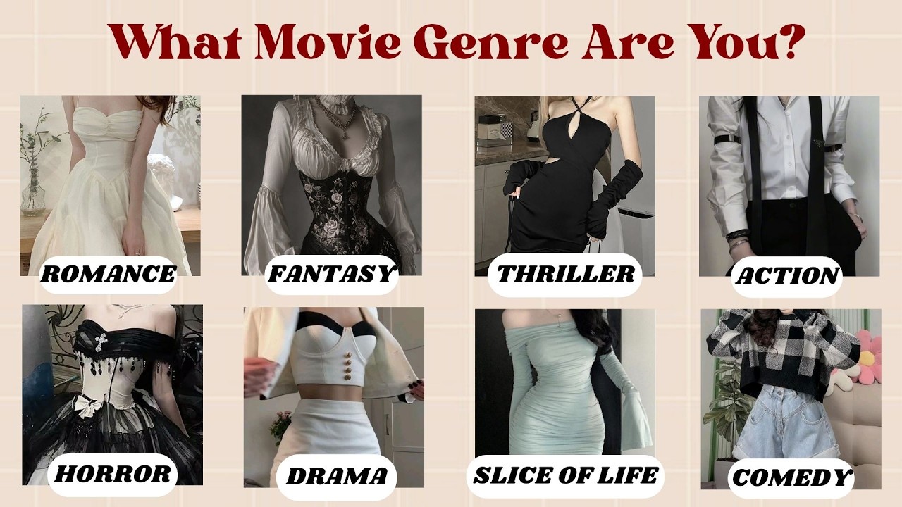 What Movie Genre Are You? 🎥  | Fantasy Personality Quiz | @quizgalaxtopia