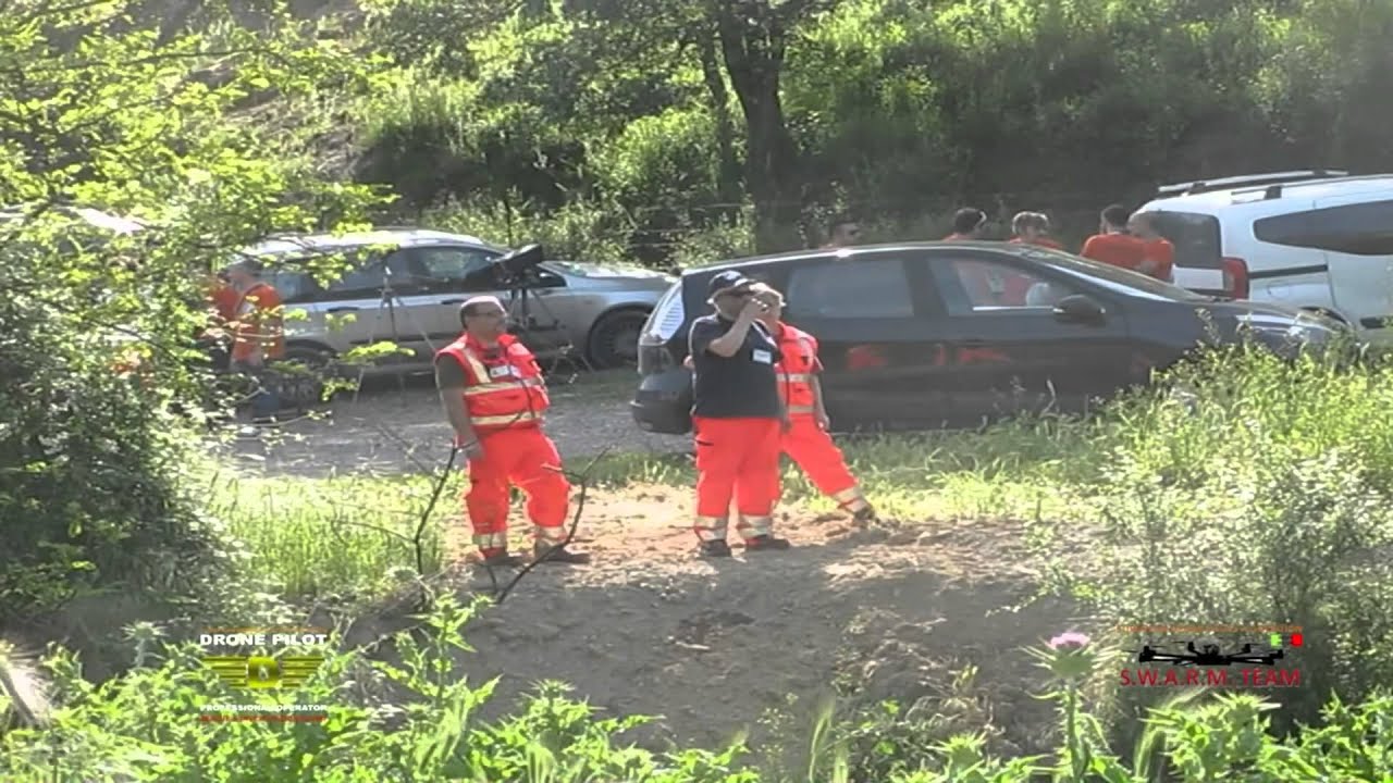 Esercitazione Protezione Civile con droni. EDPA / ANPAS Search & rescue