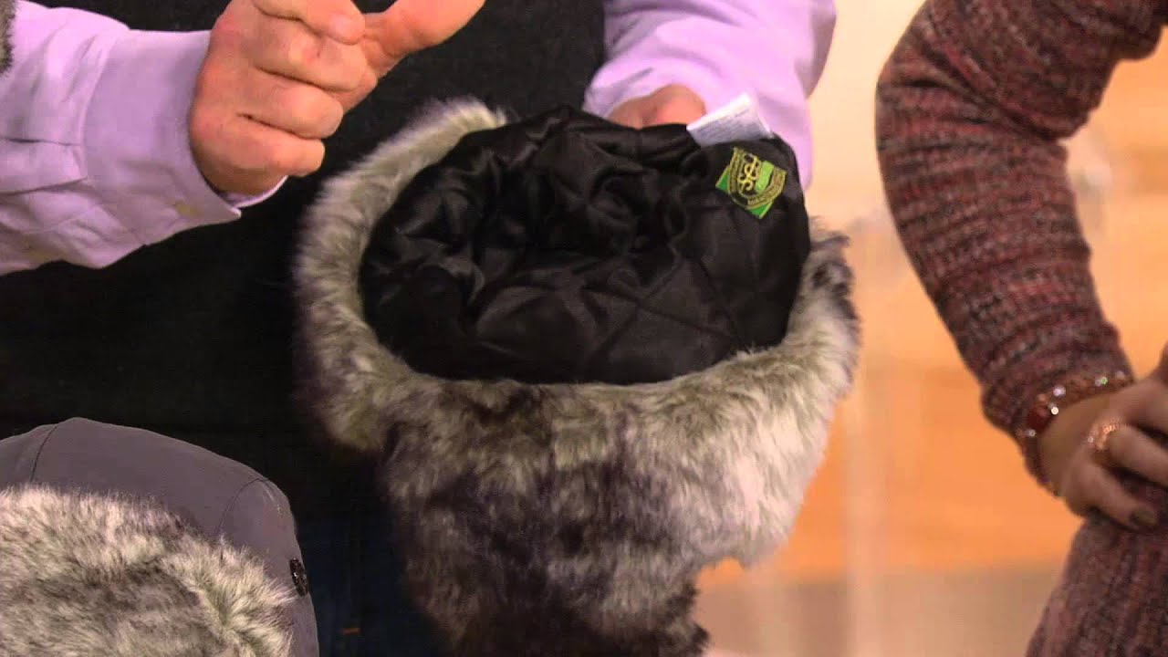 Trapper Hat with Ear Flaps in Faux Fur Trim with Jacque Gonzales
