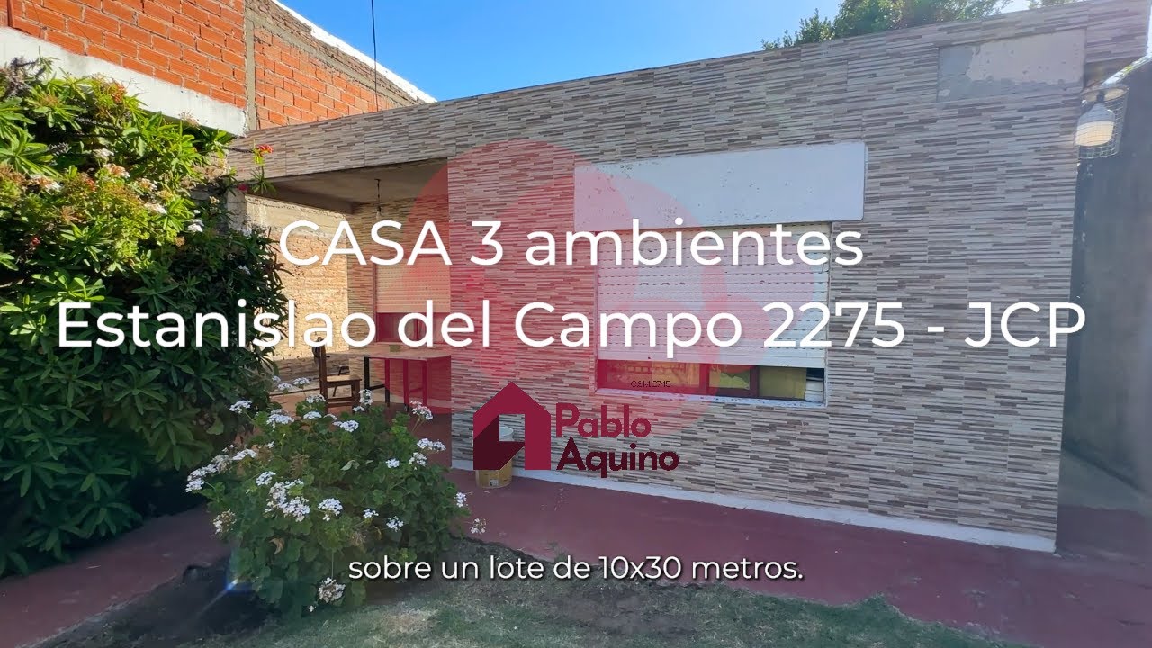 Casa 3 ambientes con jardin en venta - ¡Oportunidad! Proxima a Chacabuco en Jose C. Paz