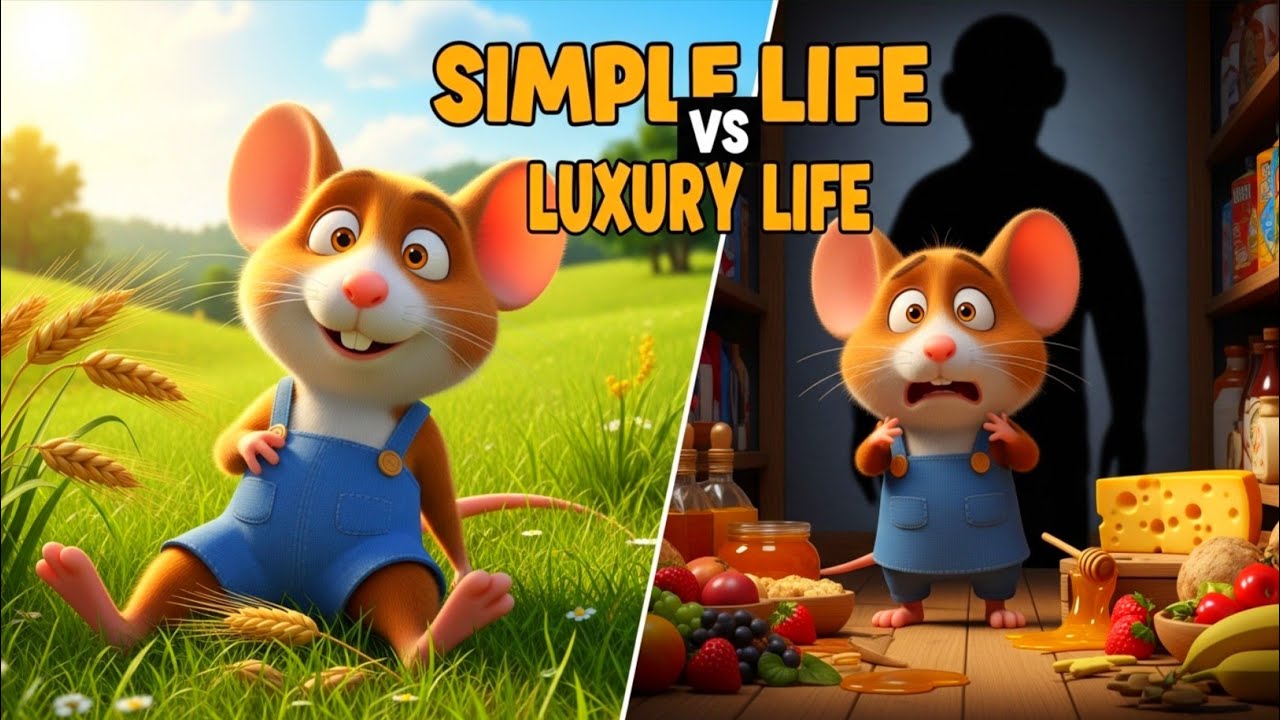 Town Mouse vs Country Mouse | Which Life is Better? | Kids Story🐀🐁 