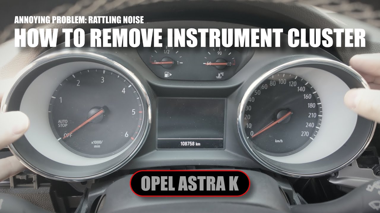 2018 Opel Astra K , How to remove instrument cluster