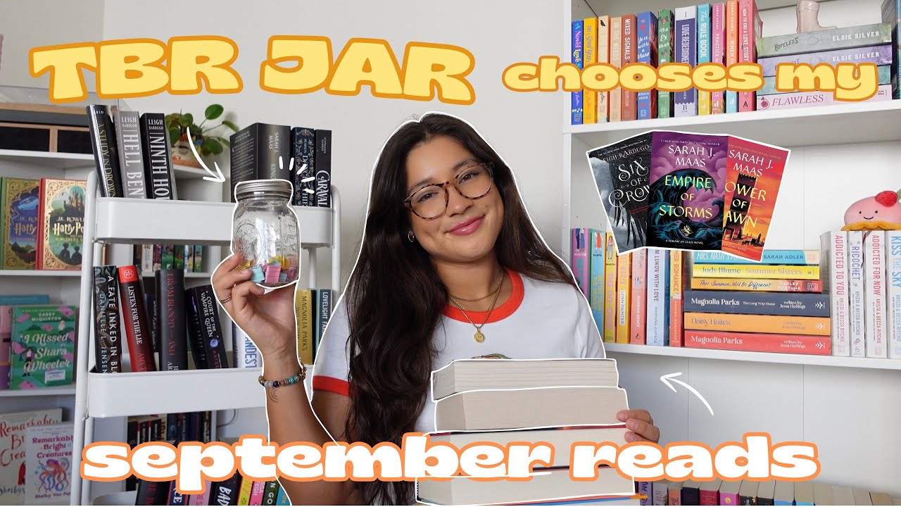 TBR prompt jar picks my september reads 🍂🫙📚 *september tbr* (fall books, fantasy, romance + more)