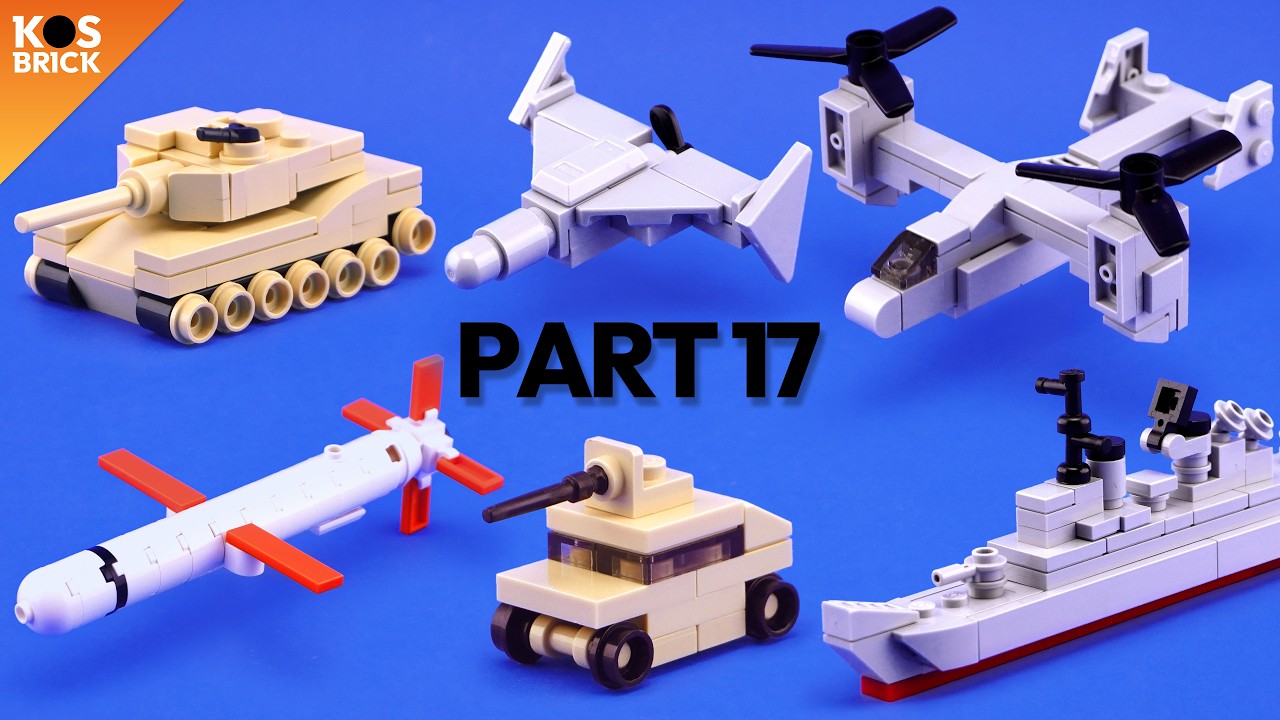 Lego Military Mini Vehicles - Part 17 (Tutorial)