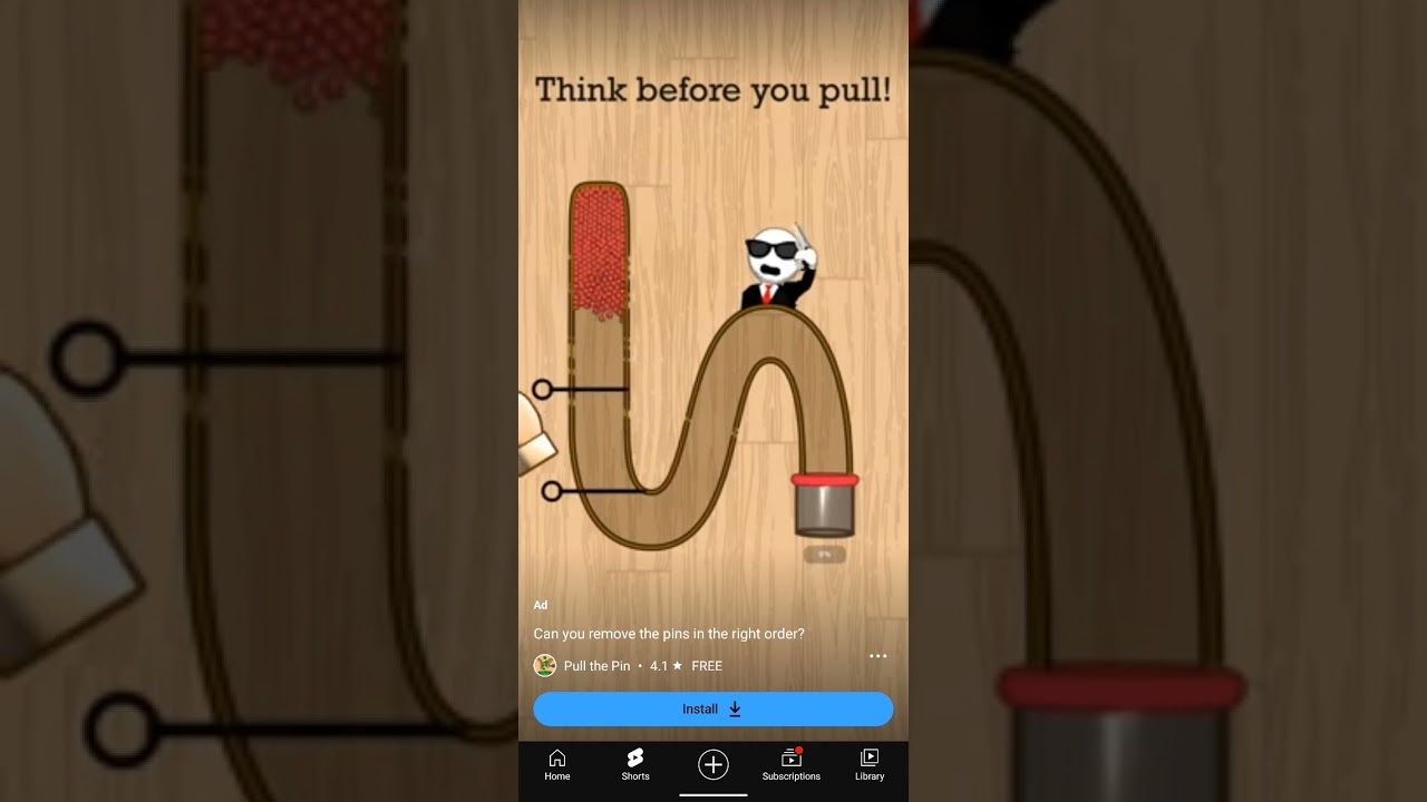 Pull the pin 