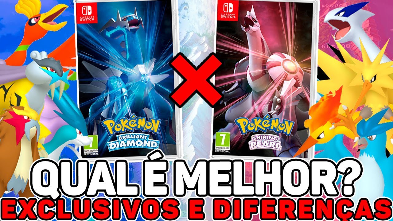 QUAL VALE A PENA COMPRAR? DIFERENÇAS POKÉMON BRILLIANT DIAMOND E SHINING PEARL
