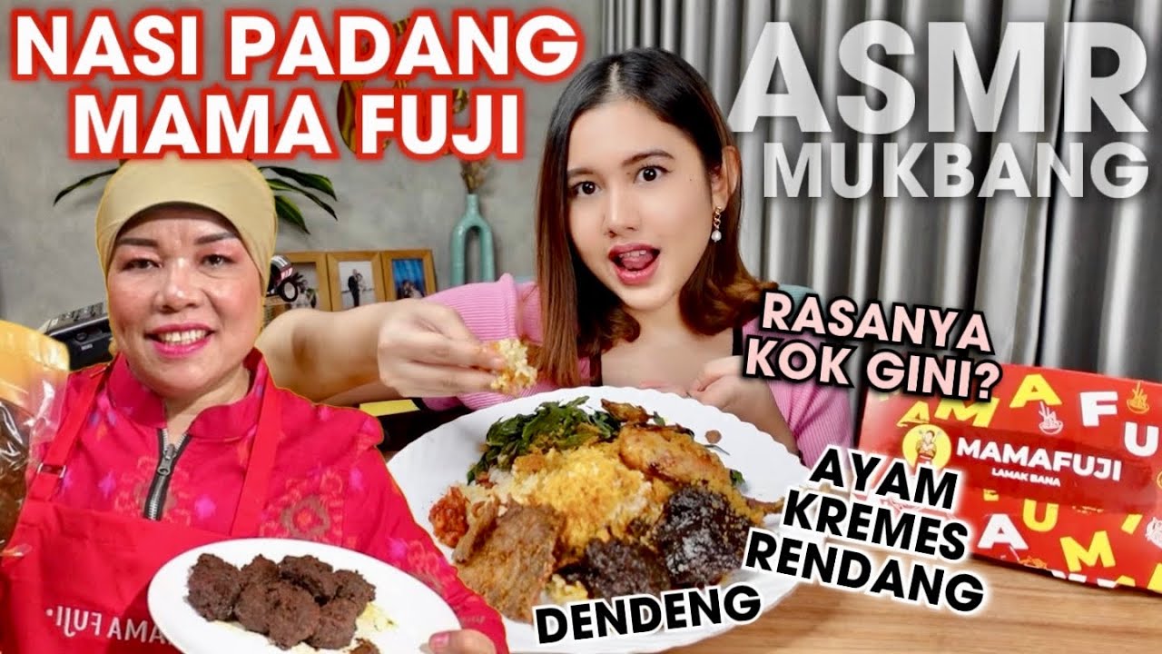 MAMA FUJI JUAL NASI PADANG?!! MUKBANGIN SEMUA LAUKNYA!