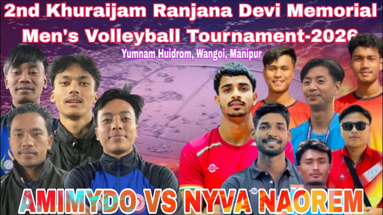 AMIMYDO VS NYVA Naorem 2nd Khuraijam Ranjana Devi Memorial Men’s Volleyball Tournament-2026, Wangoi