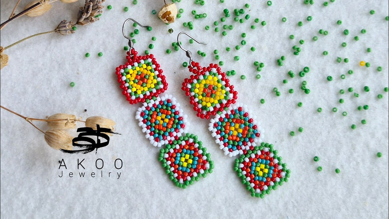 DIY Colorful Beaded Summer Earrings | Easy Handmade Jewelry Tutorial