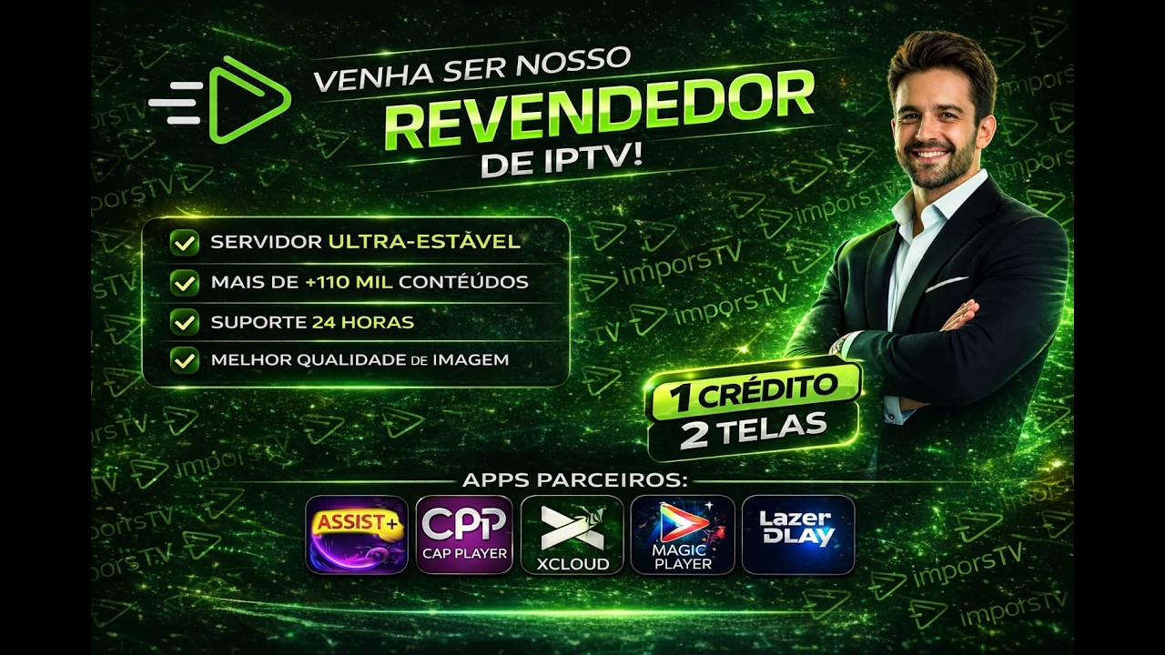 | MELHOR PAINEL IPTV 2026 - 1 CR&Eacute;DITO 2 TELAS |