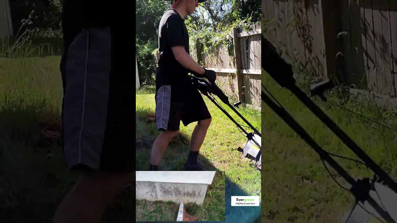 Quick Lawn Transformation: Overgrown to Perfect in Seconds! 🌱✨Timelapse 02 short