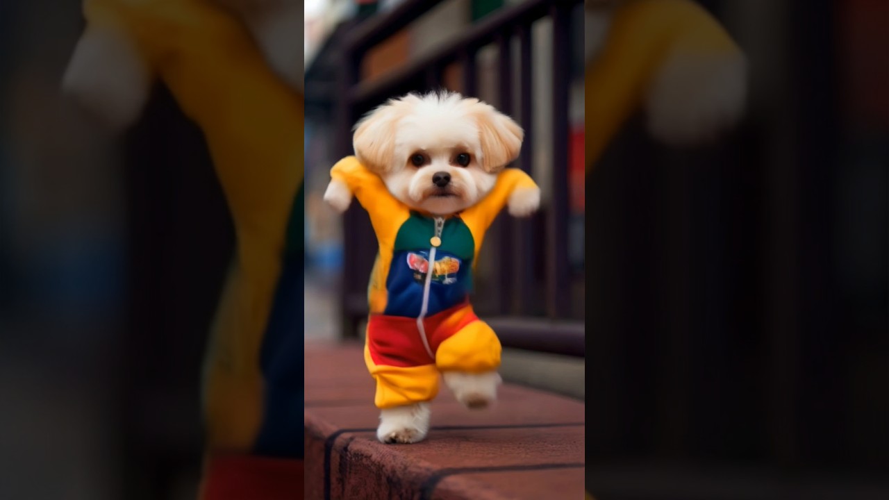 Dog Motorcycle Dance 😂