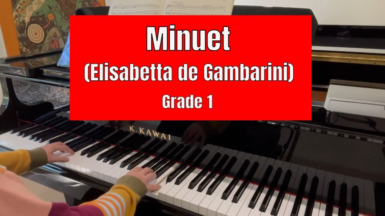 Minuet op 1 no 6 by Elisabetta de Gambarini  |  Trinity piano grade 1  |  from 2023 TCL
