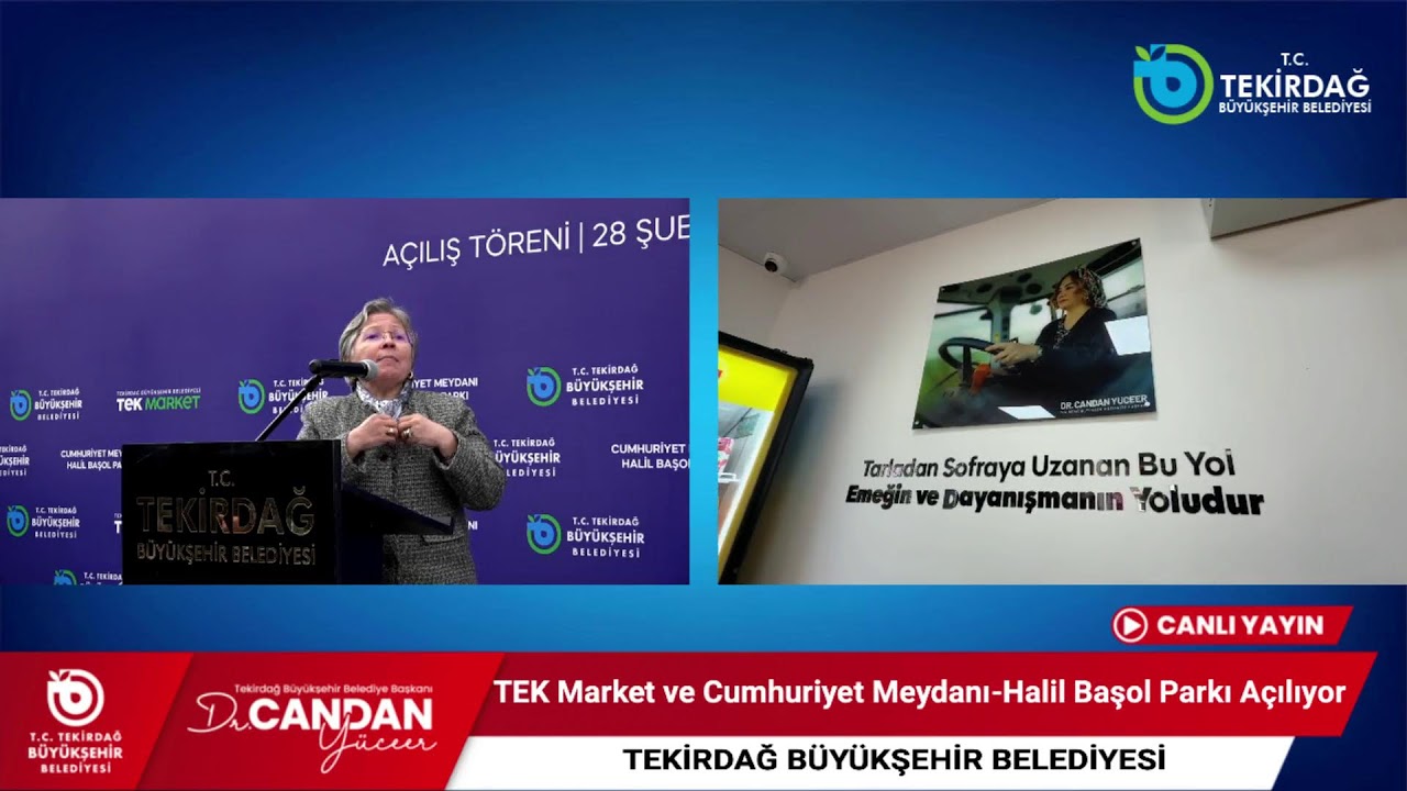 TEK Market ve Cumhuriyet Meydanı-Halil Başol Parkı Açılıyor