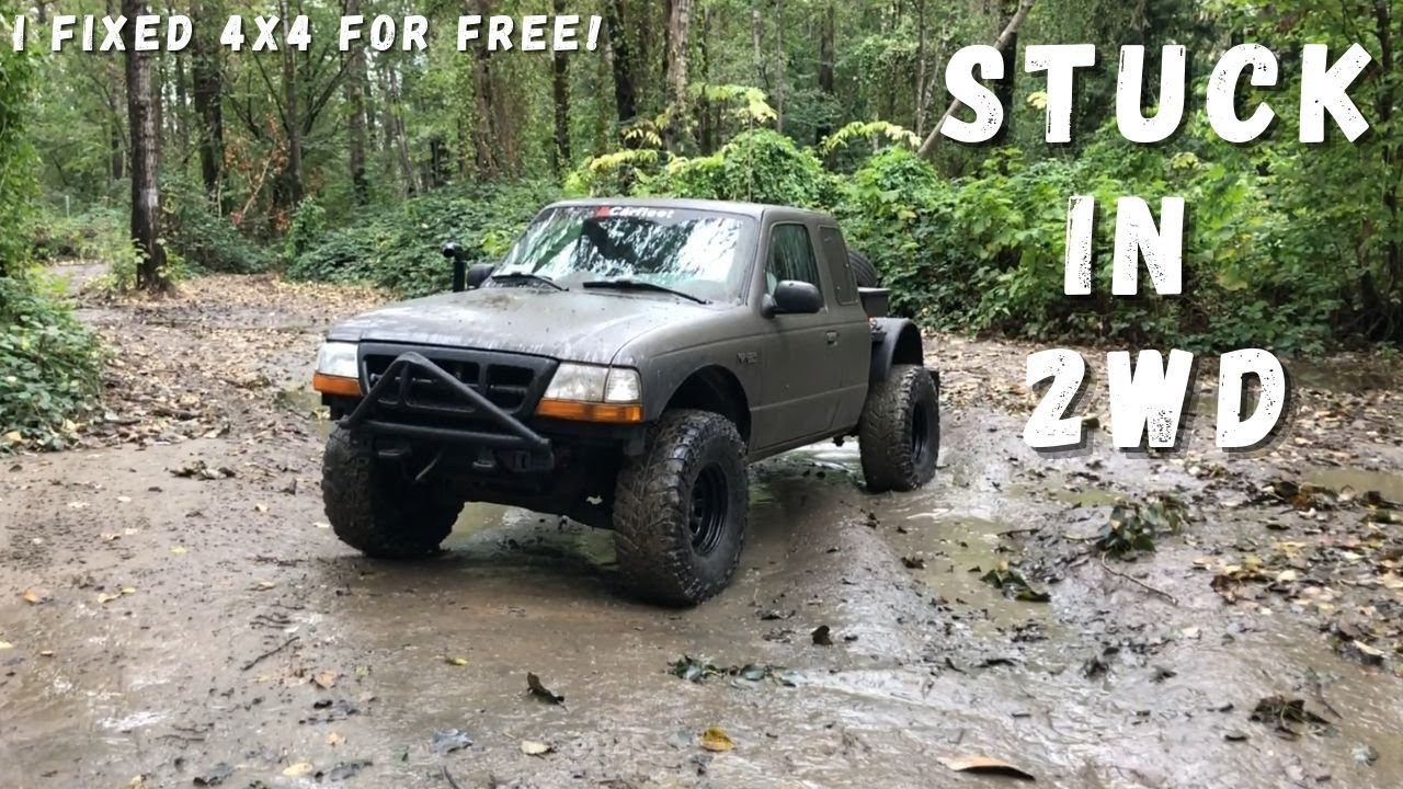 BUILT FORD RANGER OFF-ROADING!!! + How To Make Free Manual Locking Hubs to Fix 4x4