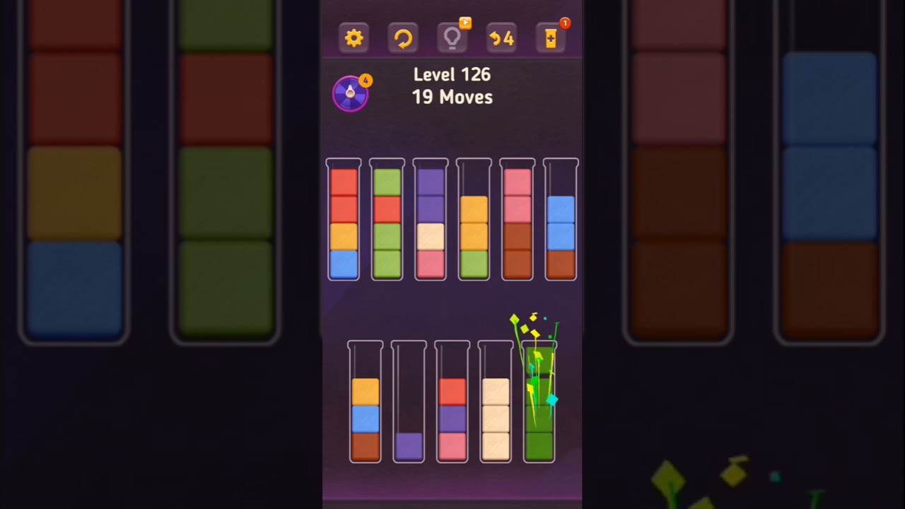 Block King Sort Puzzle Level 121 to Level 130