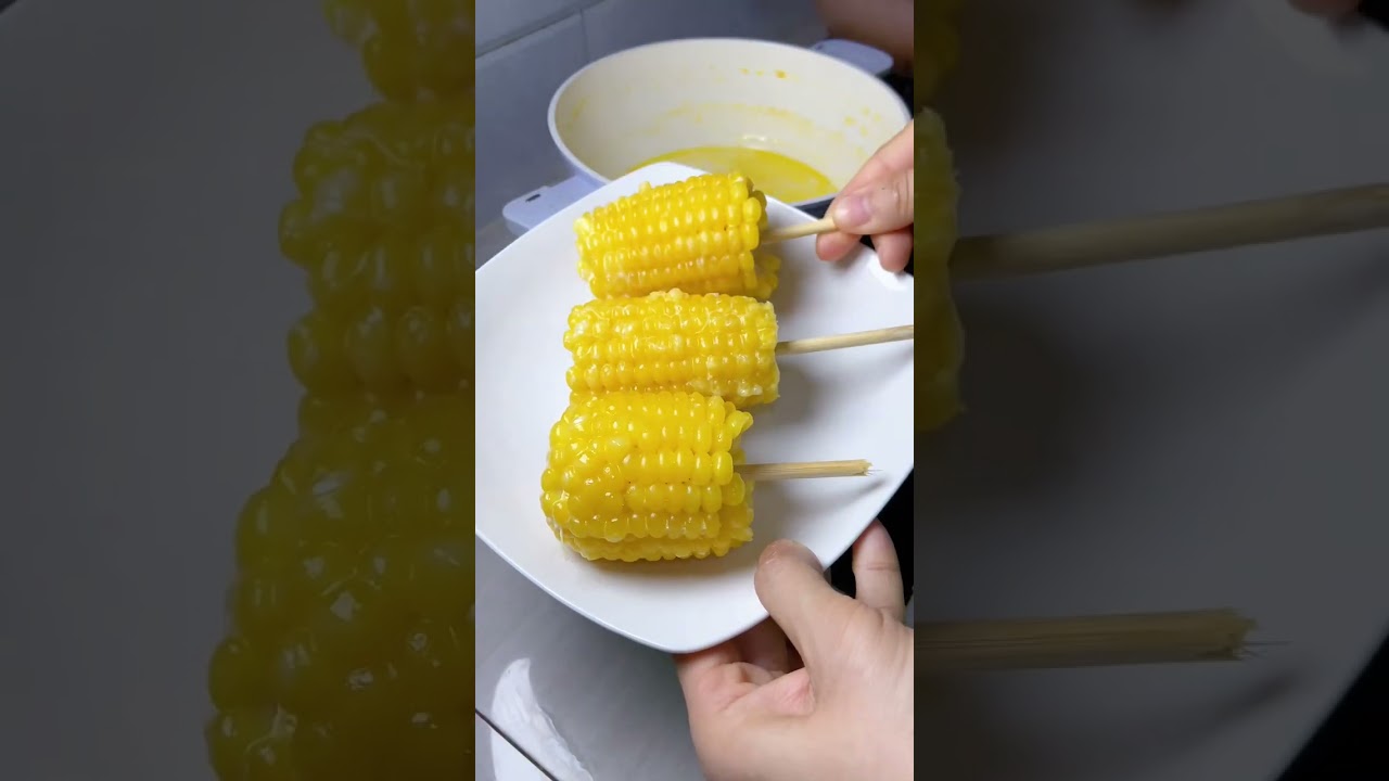 上班族妈妈早起给小学生做了牛肉锅贴，奶香玉米，又是元气满满的一天#记录真实生活 #宝妈 #日常vlog @DOU+小助手