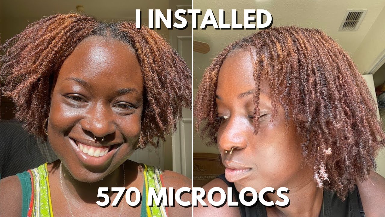 DIY Microlocs | Tips On Instillation | 2 Strand Twist Method | Interloc 4pt Rotation