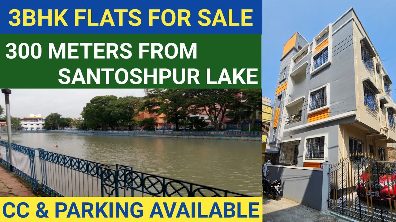 3BHK Flats For Sale in Santoshpur / Four Side Open / Ready To Move / SBI Loan Available 