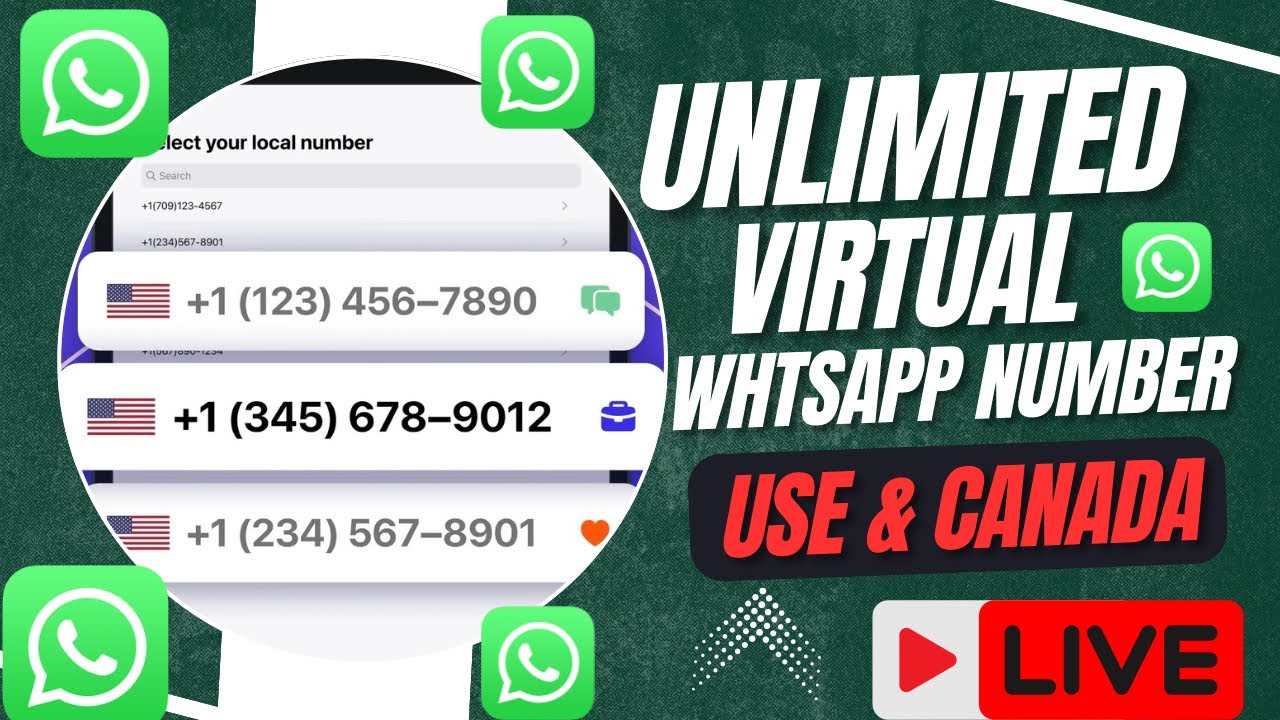 Free virtual Whatsapp number |fake whatsapp kaise banta hai 2026| how to create usa virtual whatsapp