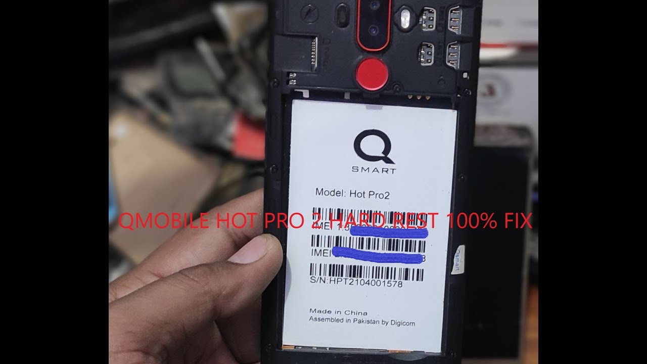 Q MOBILE SMART HOT PRO 2 HARD RESET 100% OK