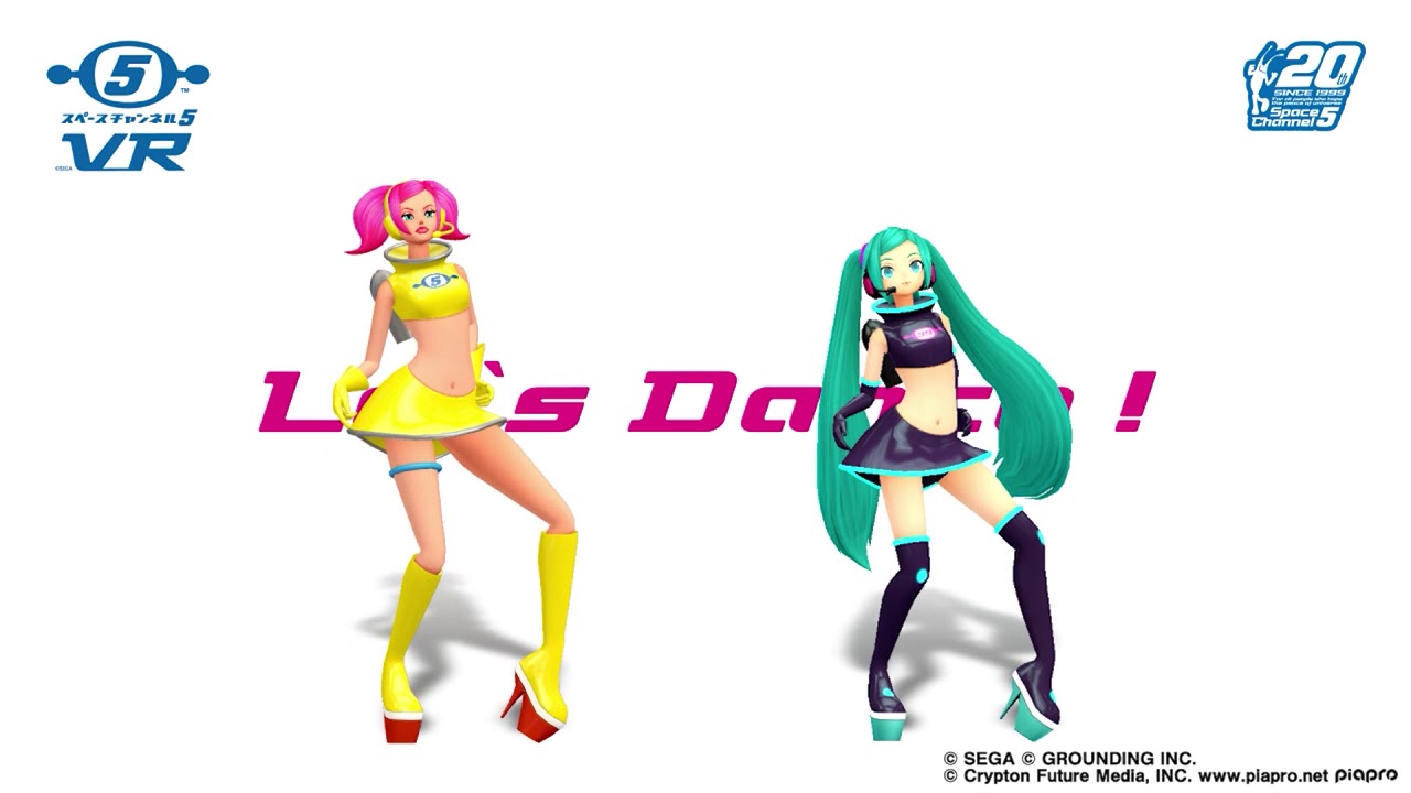 スぺチャンVR「踊ってみた（踊らされてみた）」うらら＆スペース39 [初音ミク] 編～ダンス イン ザ ギャラクシー！(ver.Morolians）」－SpaceChannel5 VR