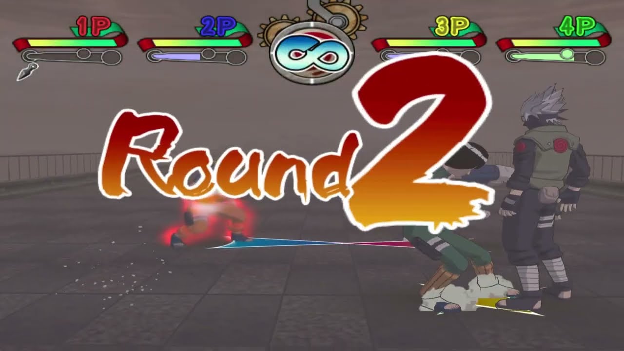 Naruto Clash of Ninja 2: 4-Player Battle. (part 2) {4-Players}