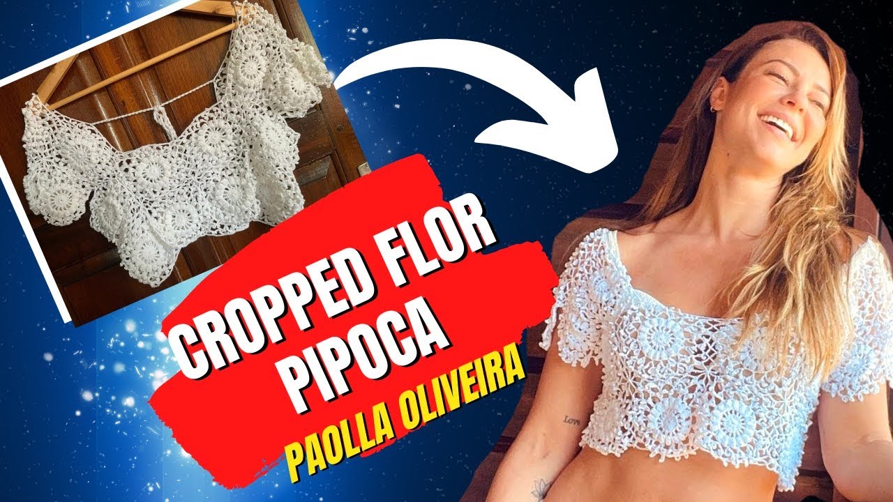 2° Parte |Blusa de flor Pipoca em crochê | VERSÃO DESTRO