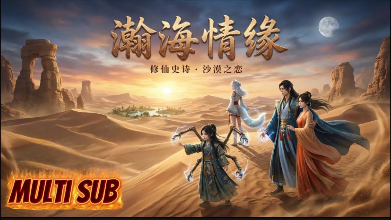 极西之地《瀚海情缘》 大衍神君现身，韩立携慕沛灵、银月远赴极西，破阵入千竹教，寻得寄魂万年的大衍神君并达成交易。#大衍神君 #凡人修仙传动漫
