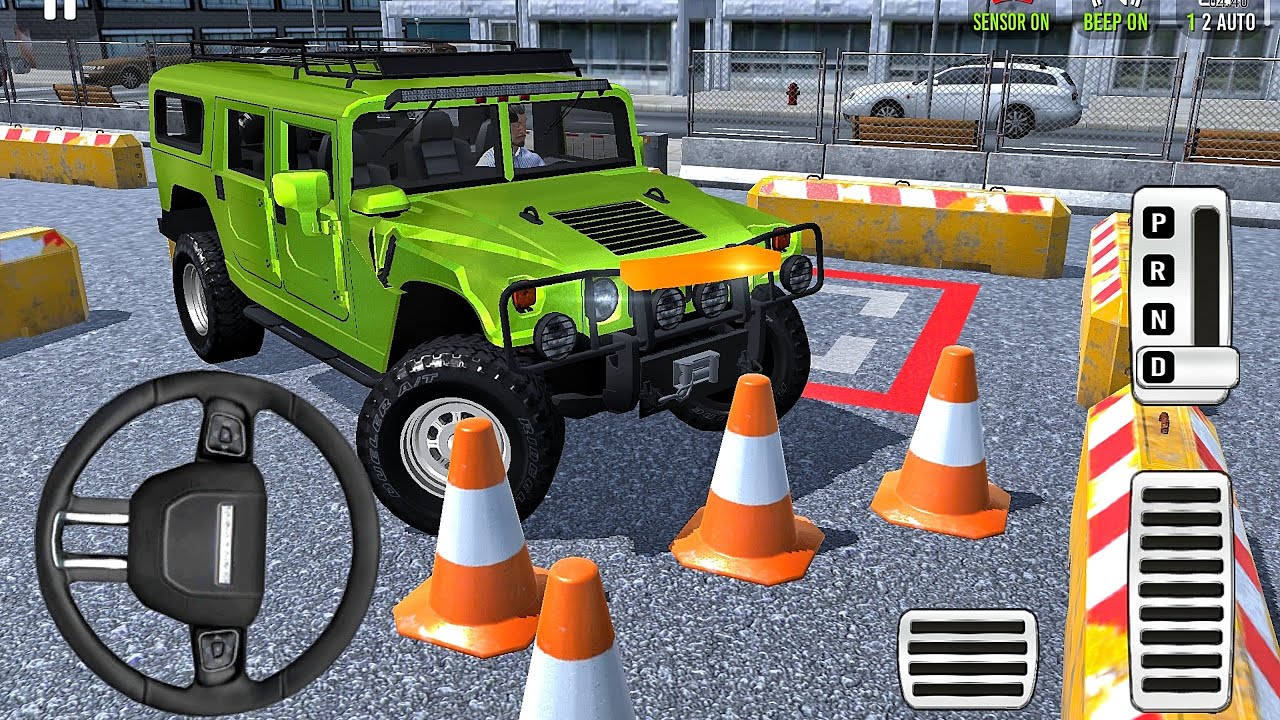 Nowy symulator parkowania Hummer SUV 2026 - Niemożliwa szkoła jazdy samochodem - Rozgrywka w grę ...