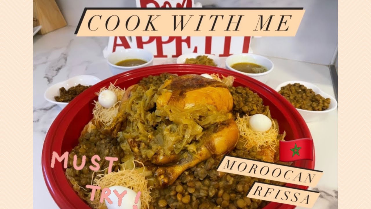 HOW TO MAKE MOROCCAN RFISSA 🇲🇦🤩|CHICKEN RFISSA | IN ENGLISH| الرفيسة المغربية 😍