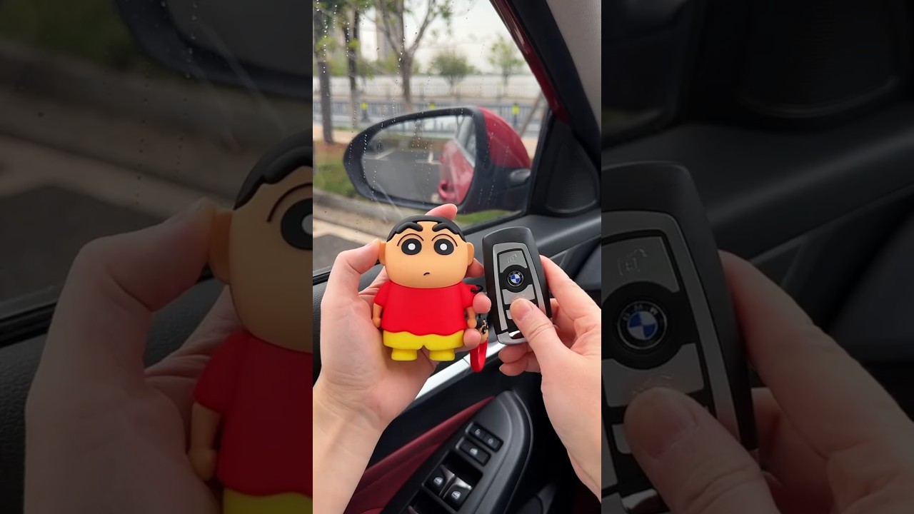 Cute Crayon Shin-chan car key cover #carkeys #keycover #keychain #key #car #trending #shorts