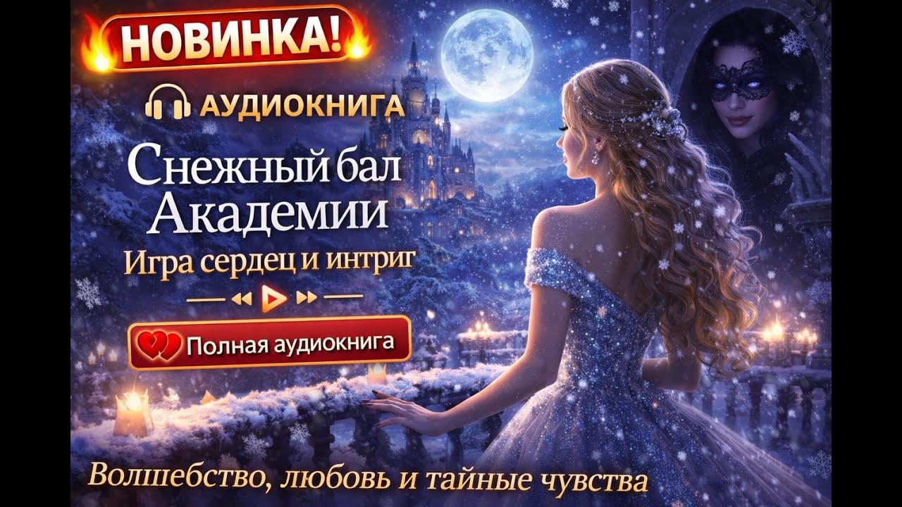 Аудиокнига полностью - Снежный бал Академии игра сердец и интриг   Волшебство, любовь и тайны !