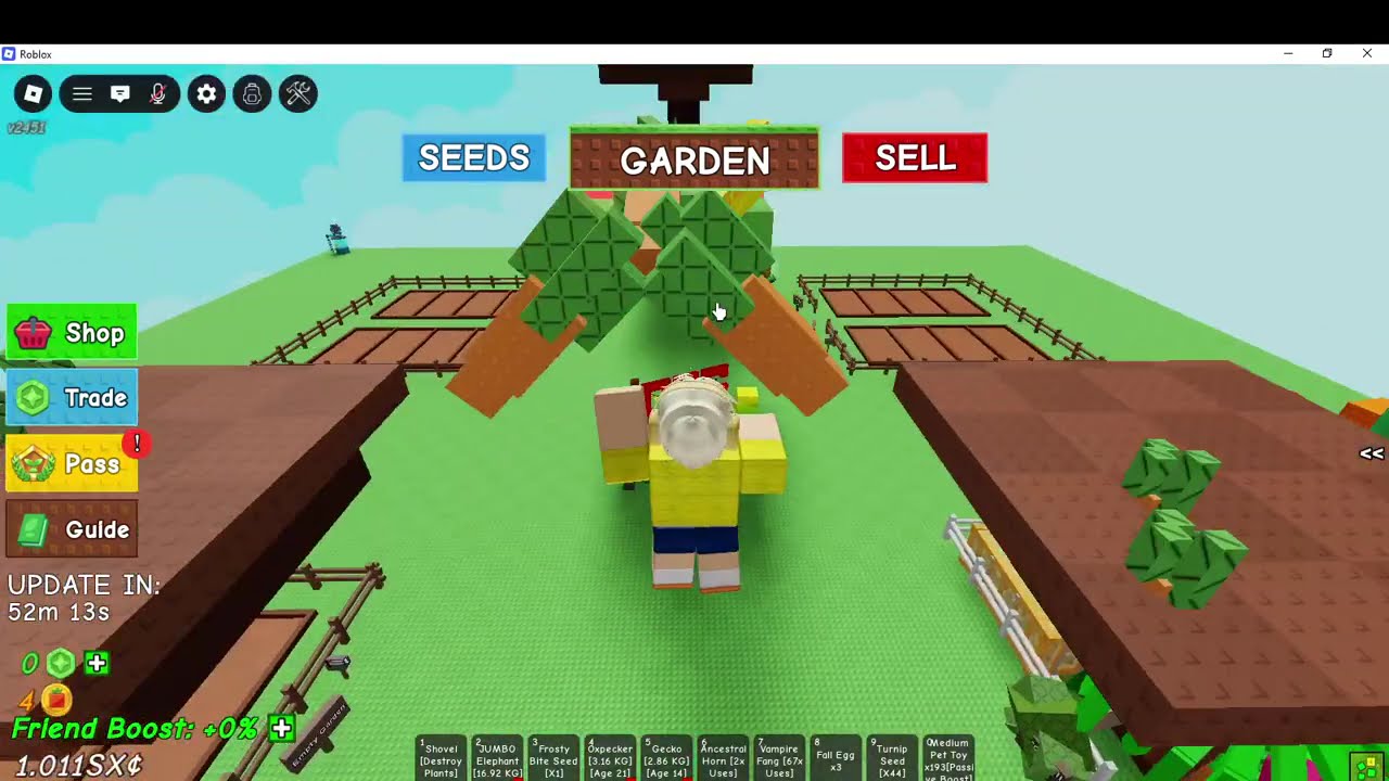 Grow A Garden Admin Abuse and Garden Games Update