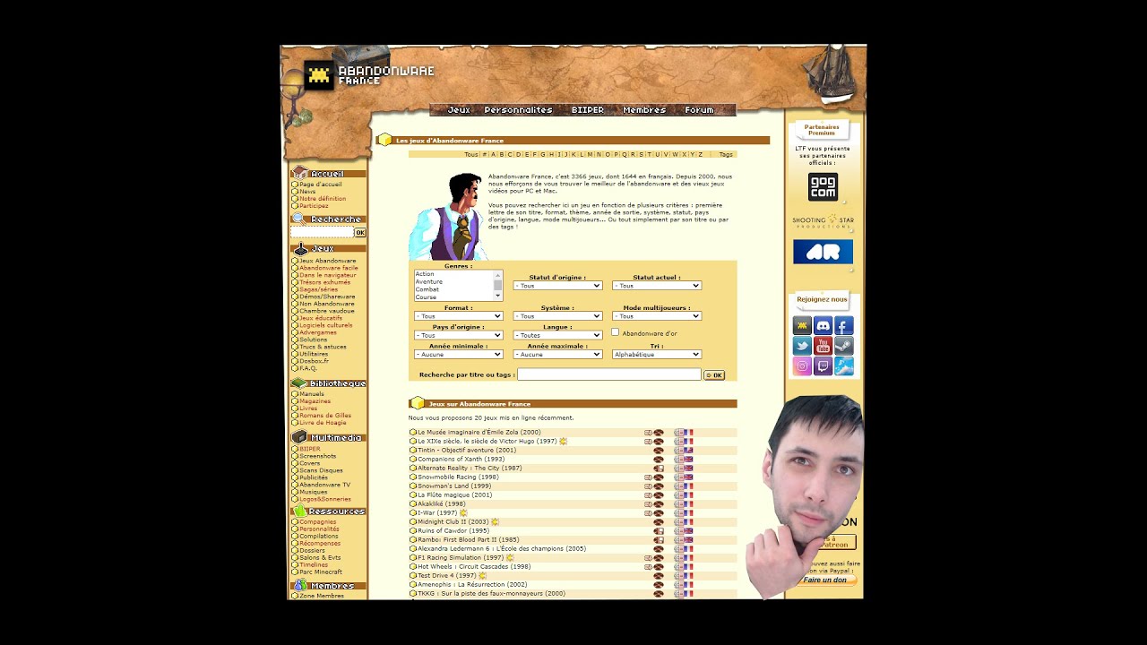 TUTO ABANDONWARE PC