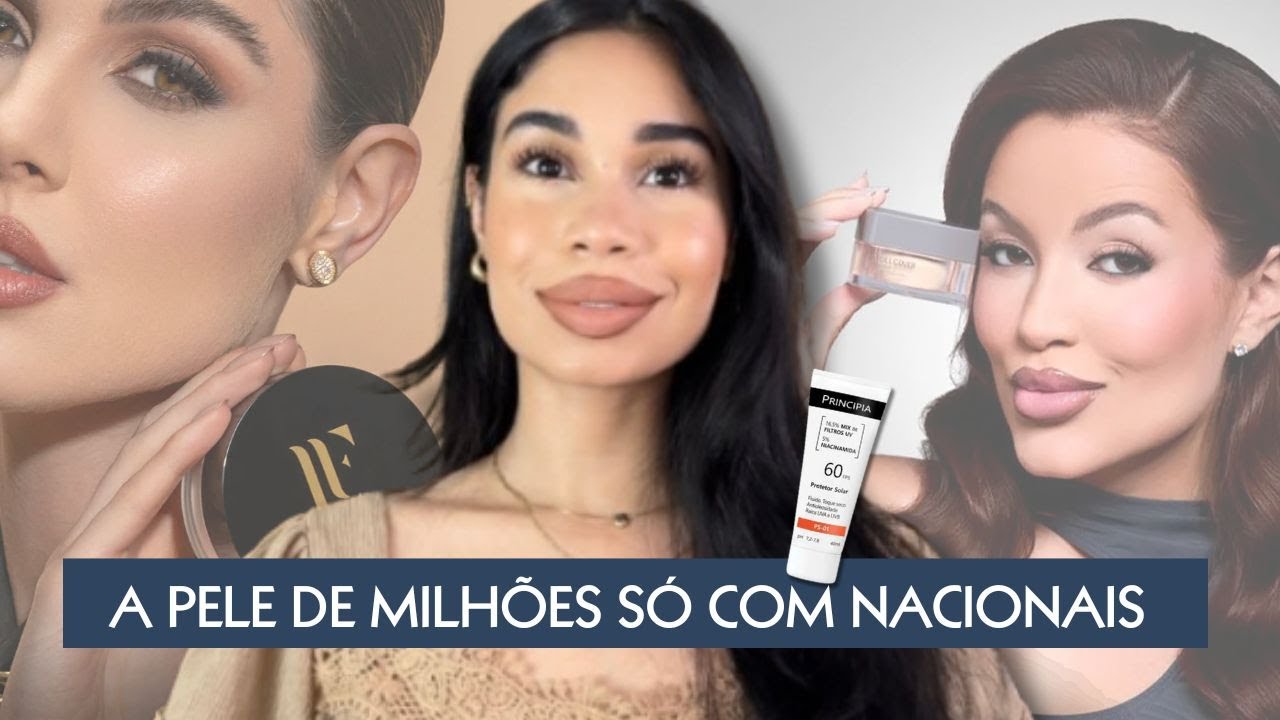 TESTANDO/PRIMEIRAS IMPRESSÕES de MAQUIAGEM da LF PRO, LP BEAUTY, PRINCIPIA e +