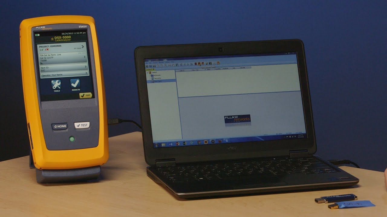 DSX 5000 CableAnalyzer&trade; Copper Cable Certifiers - Creating a Report: By Fluke Networks