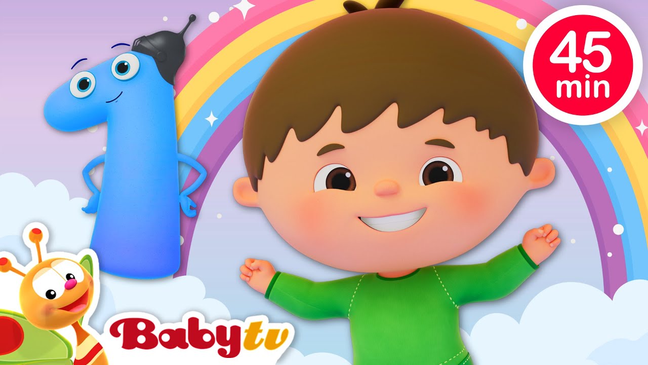 Учебное приключение Чарли 🎵 Алфавит, цифры и цвета для детей | Песни BabyTV