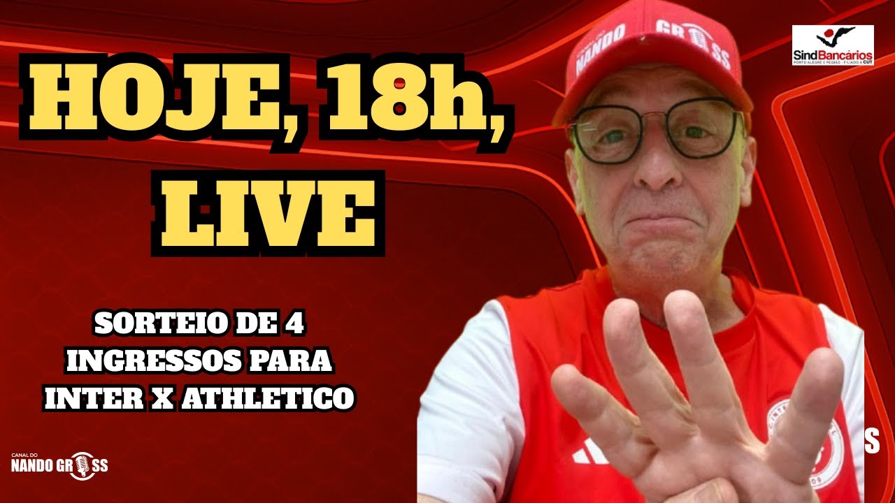 A ESTREIA NO BRASILEIRÃO - Sorteio de 4 ingressos para Inter x Athletico