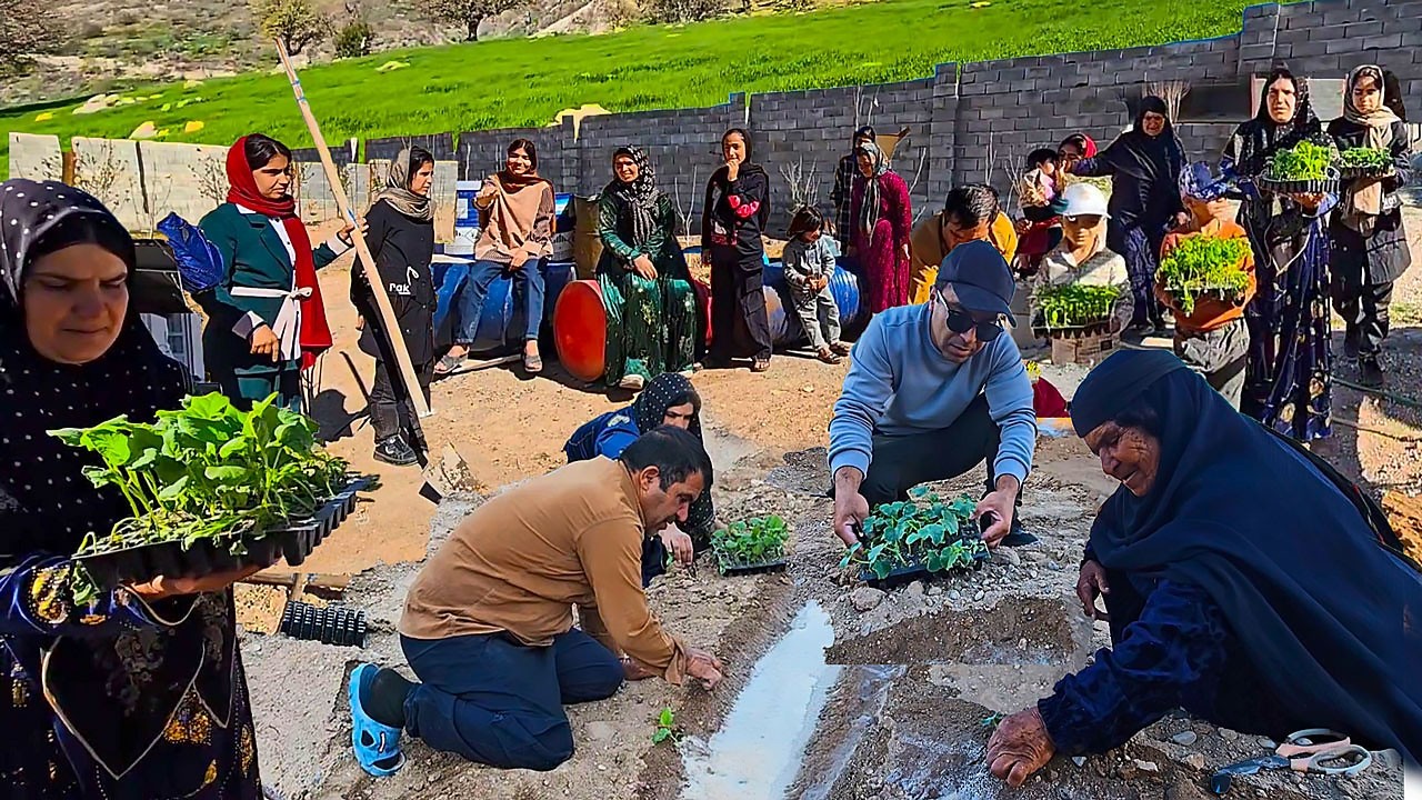 A big and amazing change at the new farm at the Grandma's family