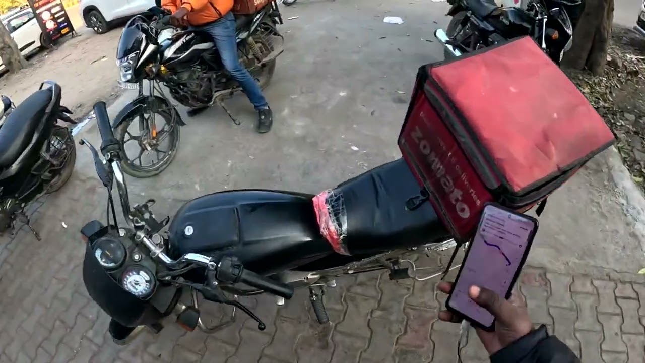 Aaj to food delivery ma kaam karka mja a gya🤑🤑or 12+ke earning 💸 ho gay