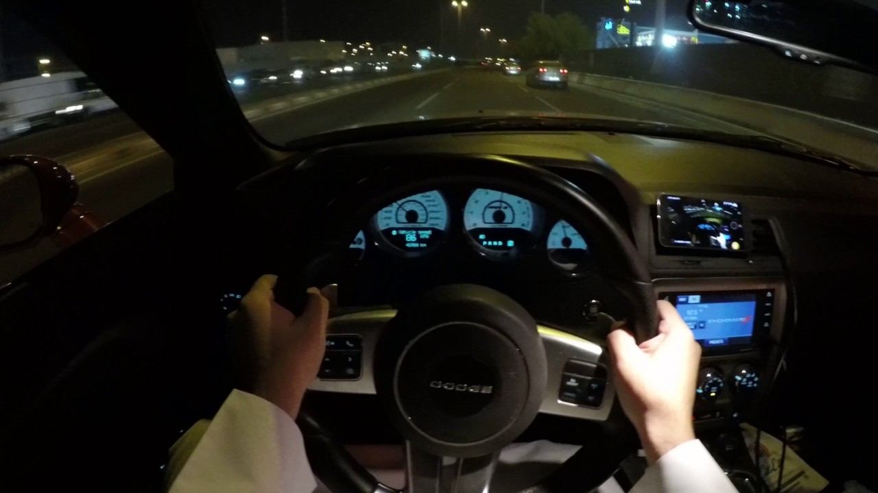 POV: Dodge Challenger SRT8.. In Doha, Qatar
