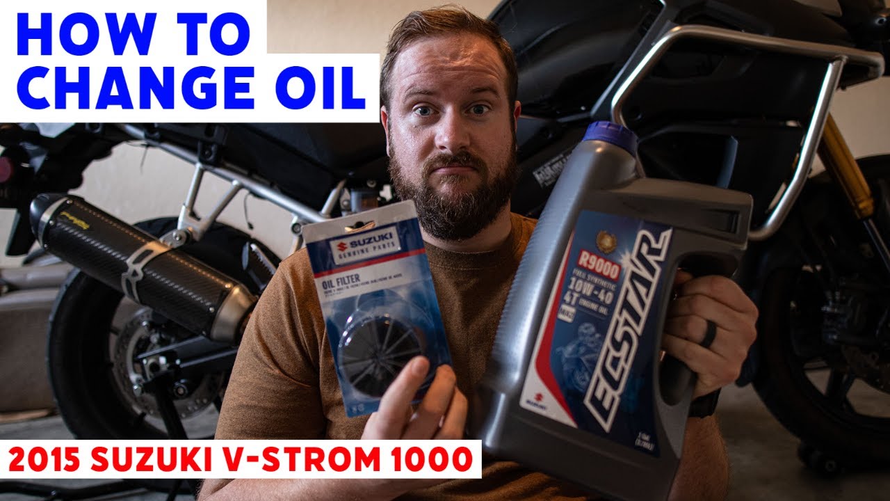 How To Change Oil & Oil Filter | 2015 Suzuki V-Strom 1000