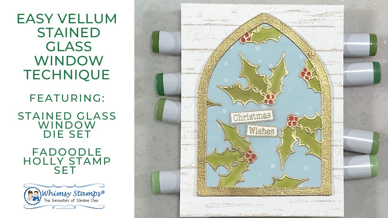 Easy Vellum Stained Glass Window Technique