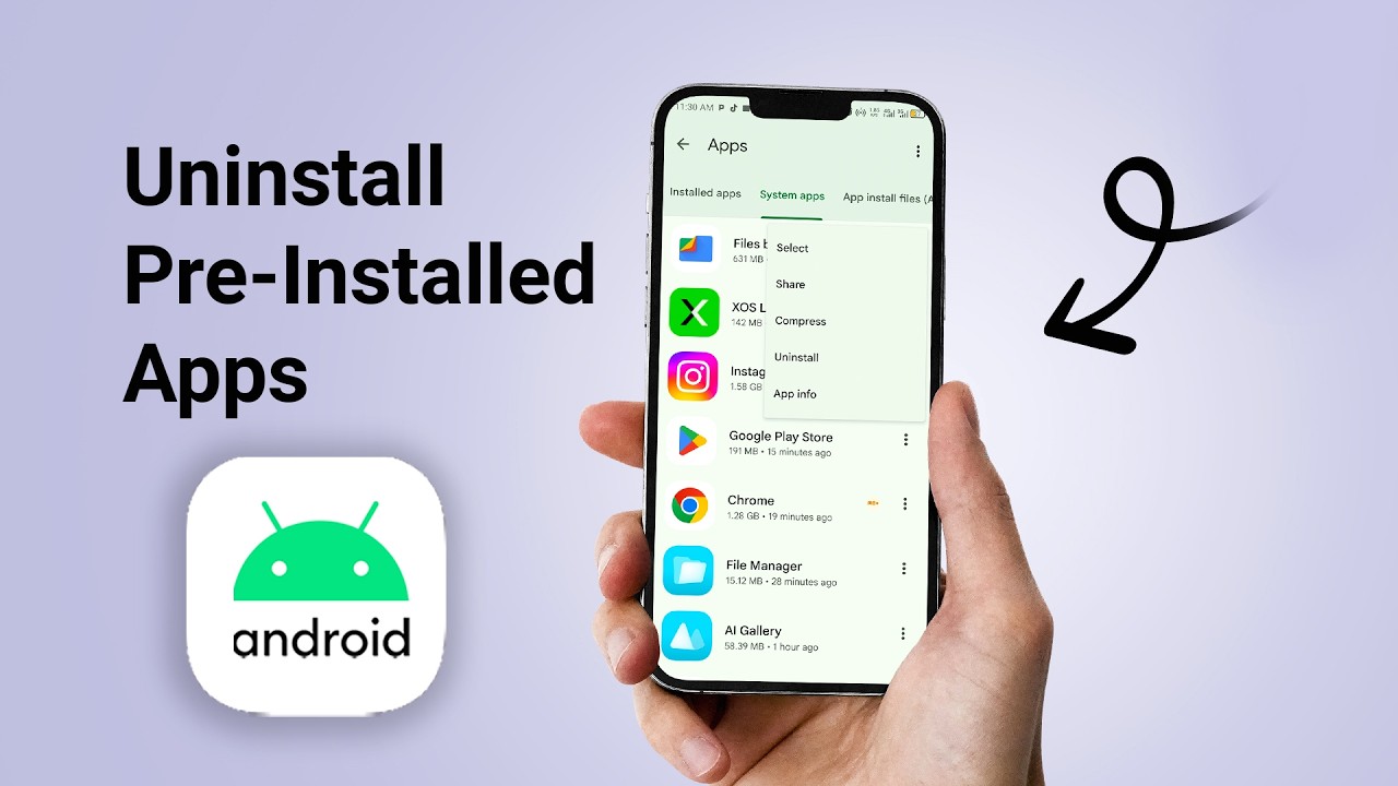 Как удалить предустановленные приложения на Android