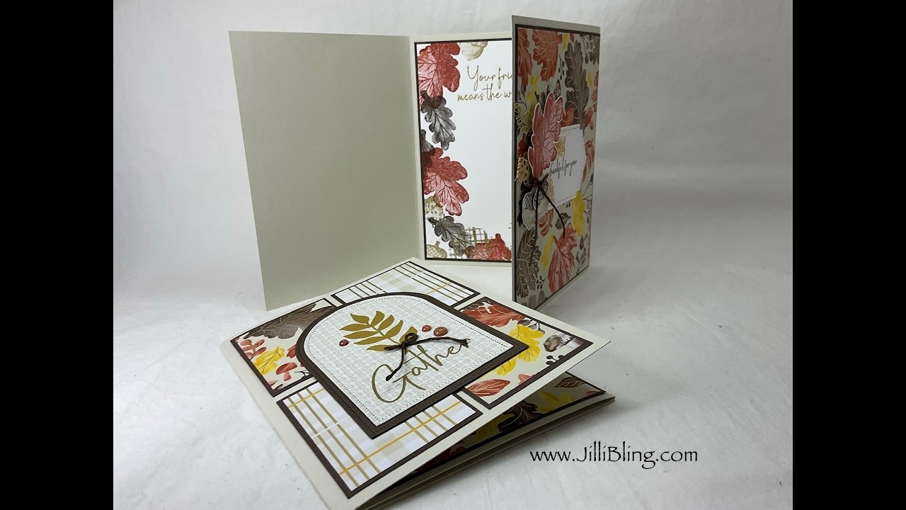 Gathering Moments October Avid Stampers — открытка в три сложения — 3 из 3